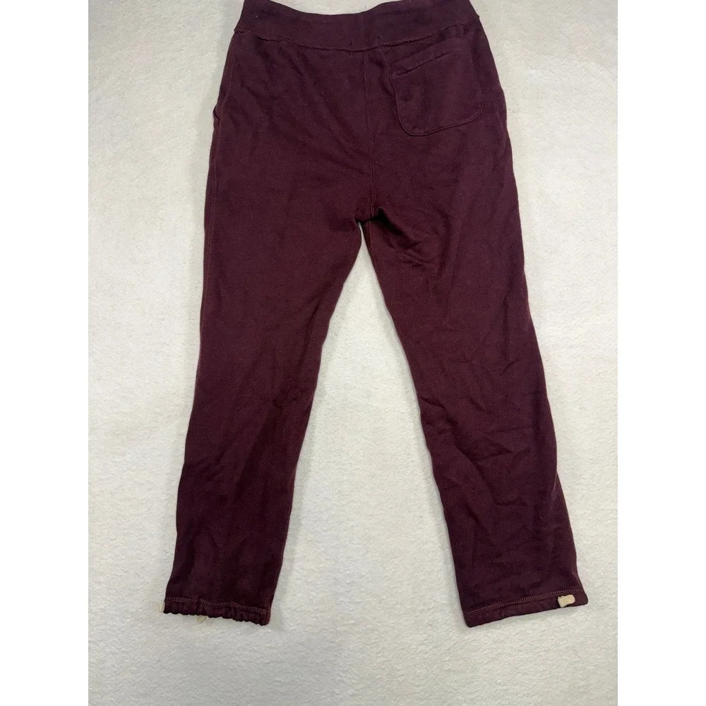 Polo Ralph Lauren Mens Burgundy Fleece Sweatpants Drawstring Joggers Small SP